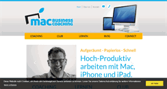 Desktop Screenshot of mac-business-coaching.de