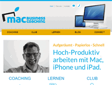 Tablet Screenshot of mac-business-coaching.de
